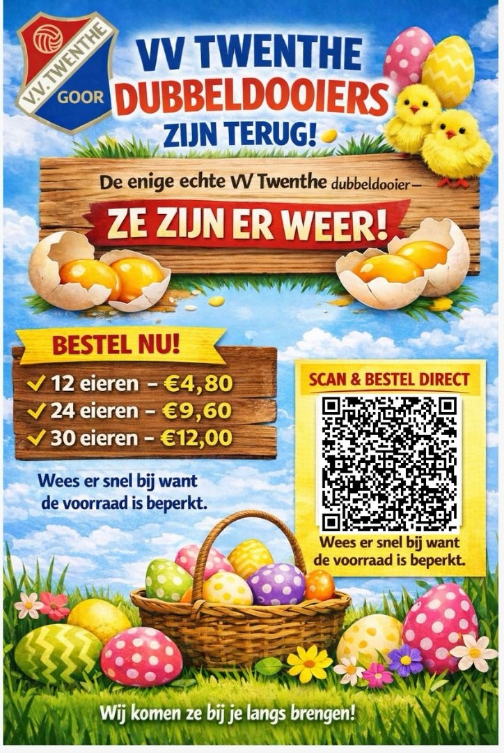 Dubbeldooiers beschikbaar, bestel ze nu!