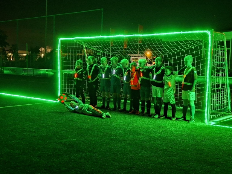 In de LED-schijnwerpers