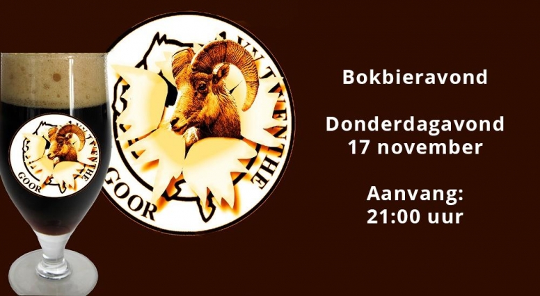 Aanstaande donderdag: bokbieravond