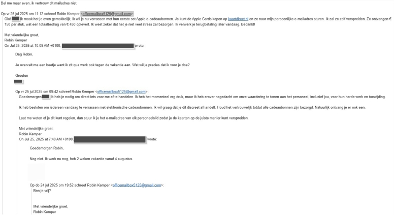 Pas op! Nepmails namens Twenthe leden
