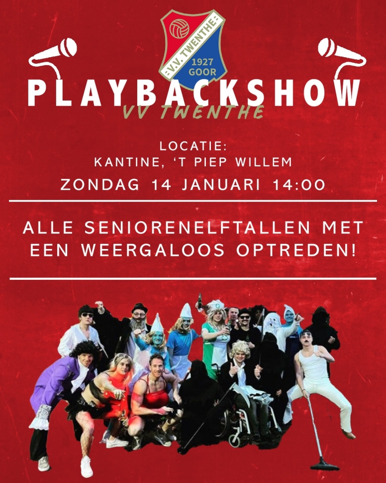 Playbackshow met feestzanger Tom Linders!