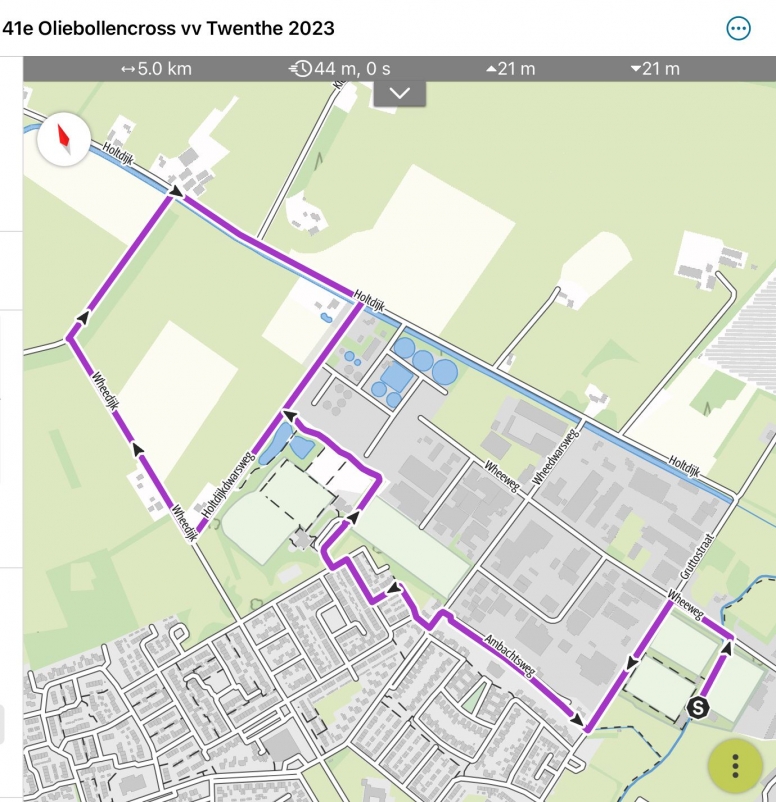 Route Snelder Zijlstra Oliebollencross