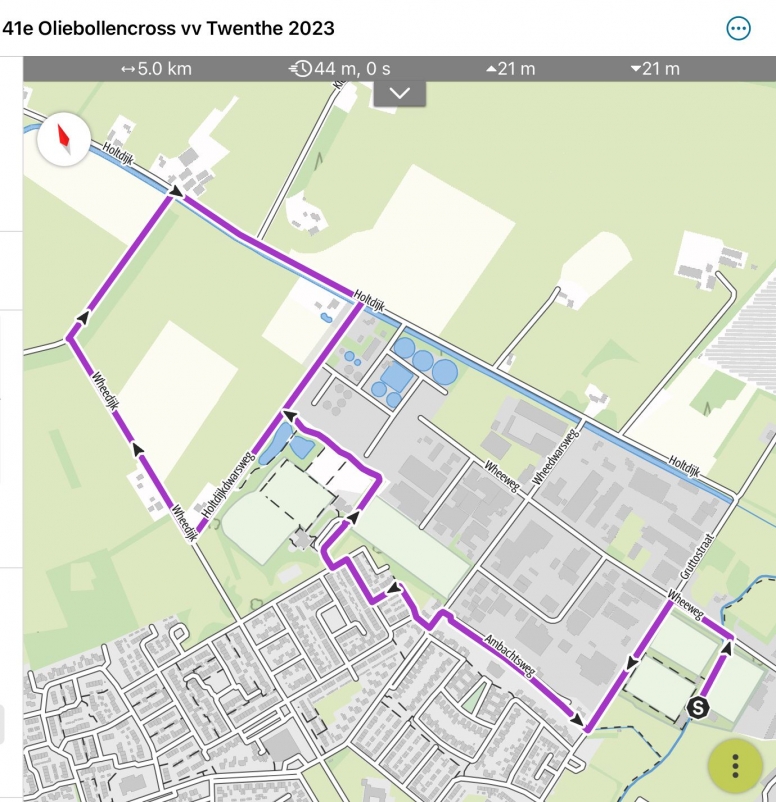 Route Snelder Zijlstra Oliebollencross 