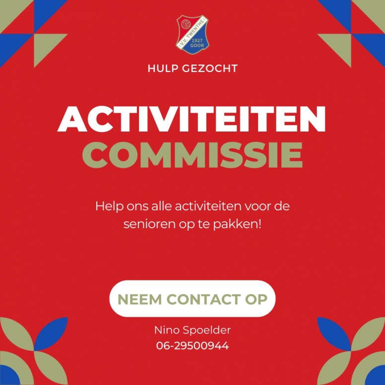 Twenthe zoekt activiteitencommissie senioren