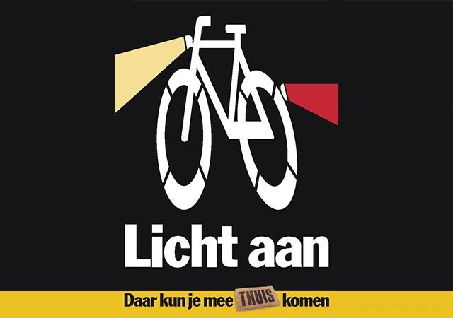 Zorg voor goede fietsverlichting!